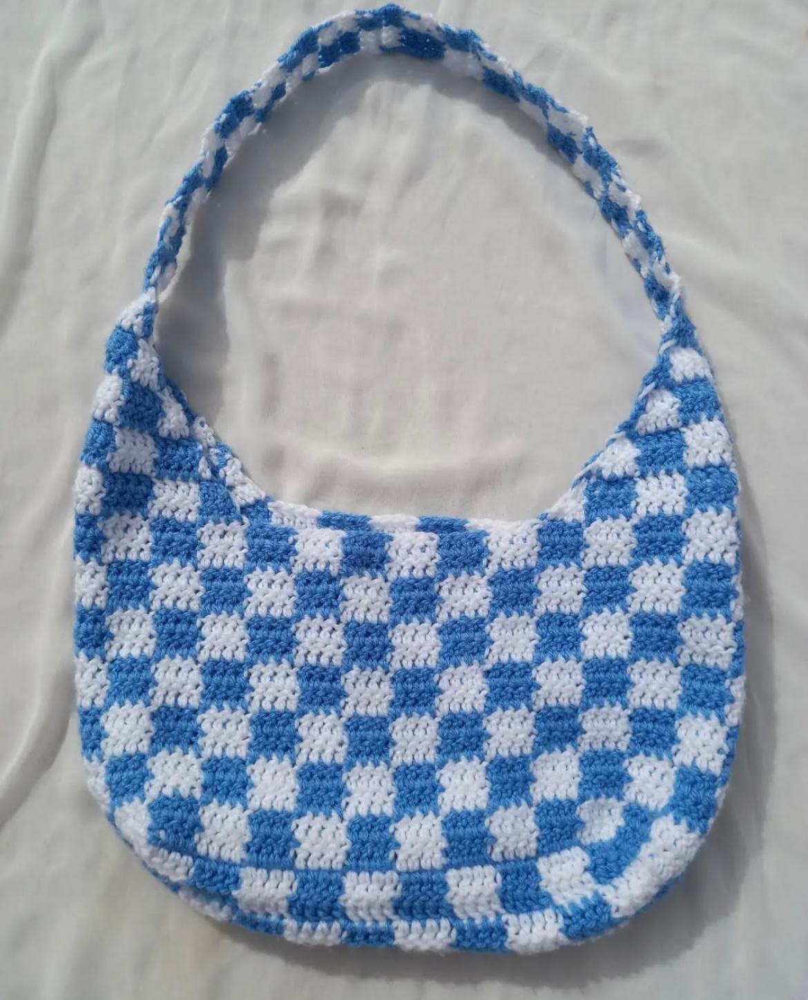 checkered bag