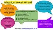 Lowell Elementary PTA logo