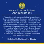 Vance Charter School logo