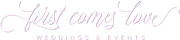 First Comes Love Weddings logo