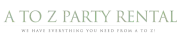 A To Z Party Rentals logo