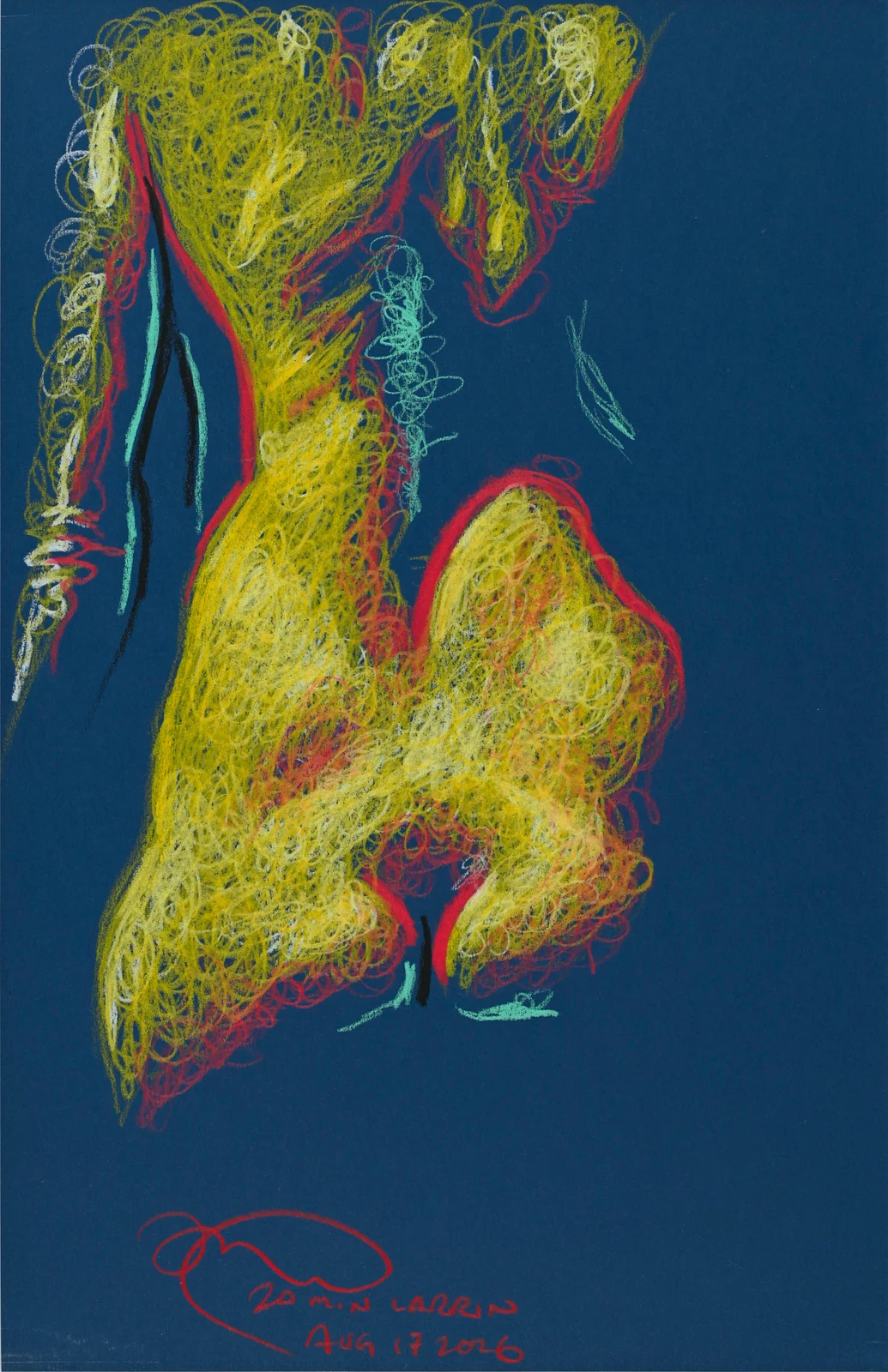Seated figure by Riley Adamson