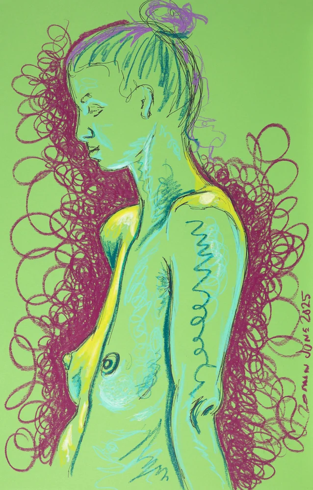 Standing figure, side view by Riley Adamson
