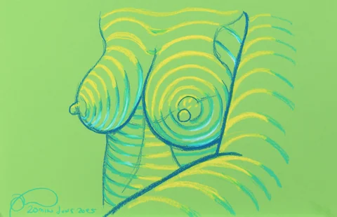 Seated figure, front view