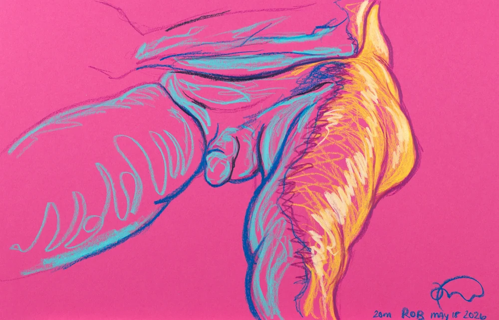 Seated figure by Riley Adamson