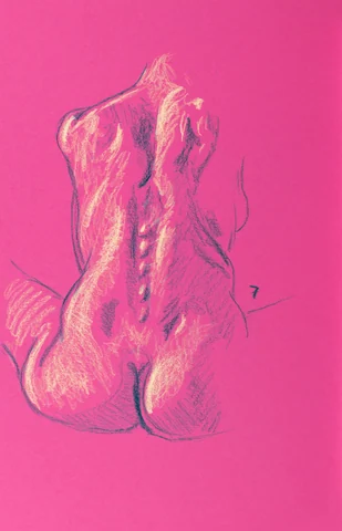 Seated figure, back view by Riley Adamson