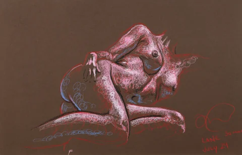 Lying-side figure, side view by Riley Adamson