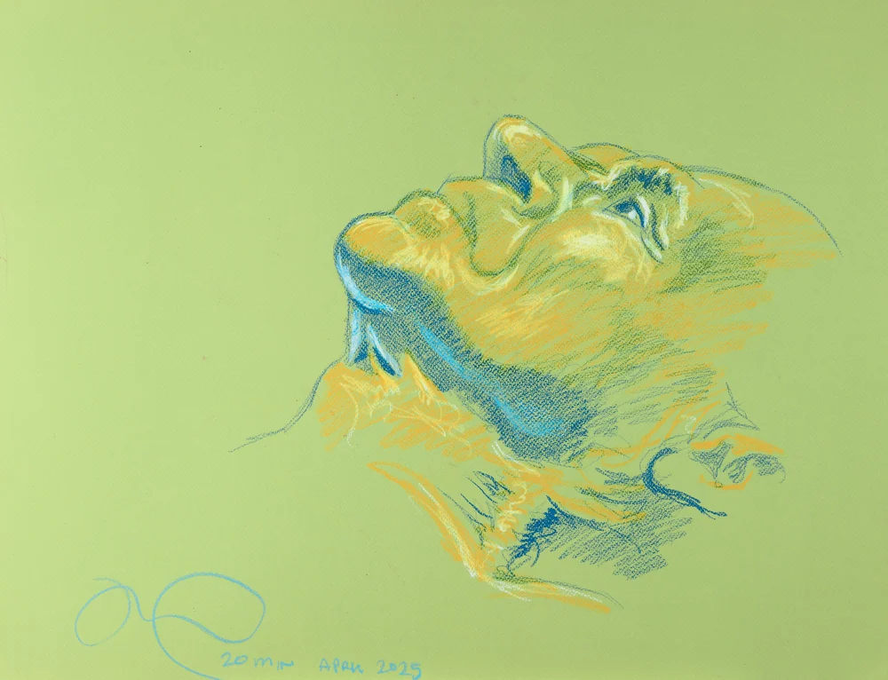 Lying-supine figure, side view by Riley Adamson