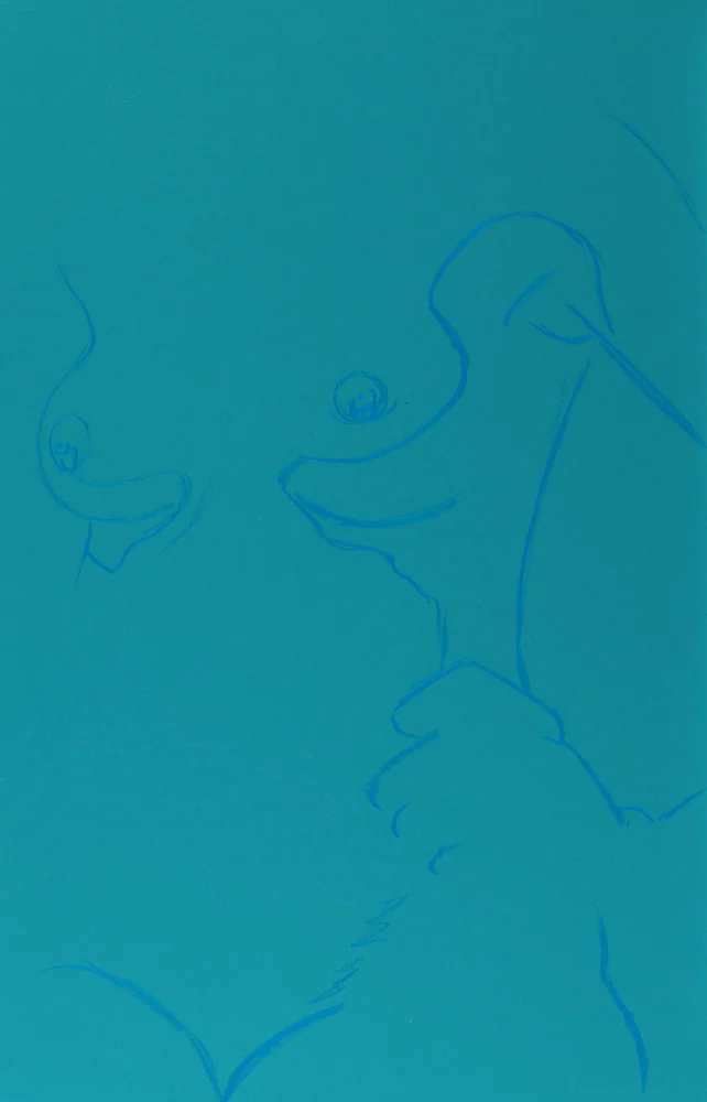 Figure drawing, side view by Riley Adamson
