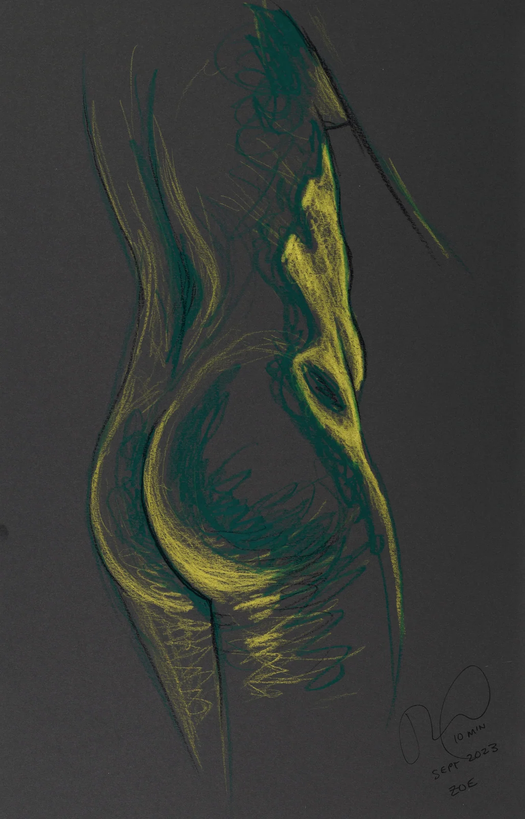 Standing figure, back view by Riley Adamson