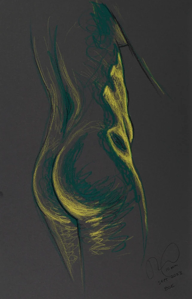Standing figure, back view by Riley Adamson