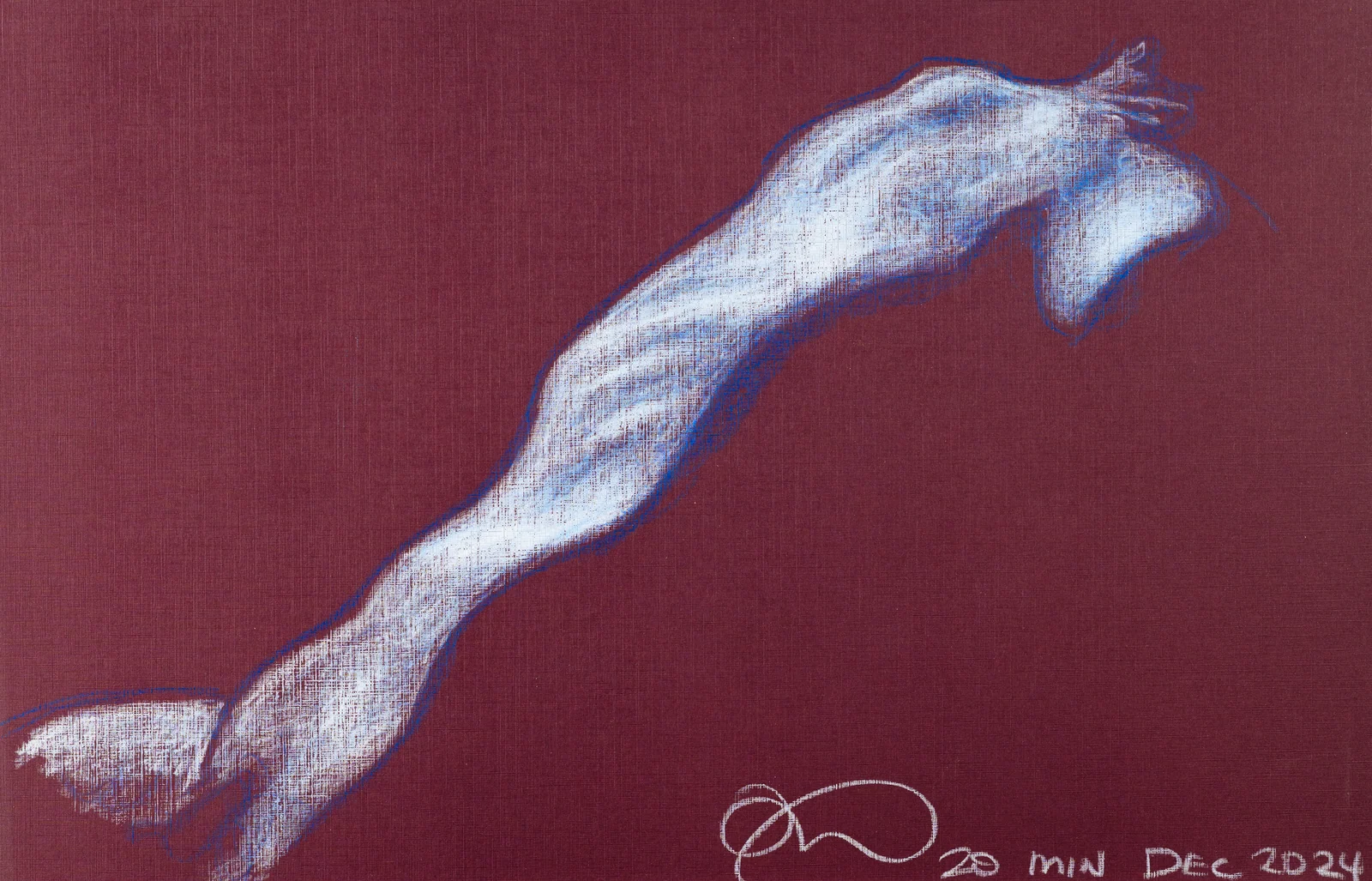 Lying-side figure, back view by Riley Adamson