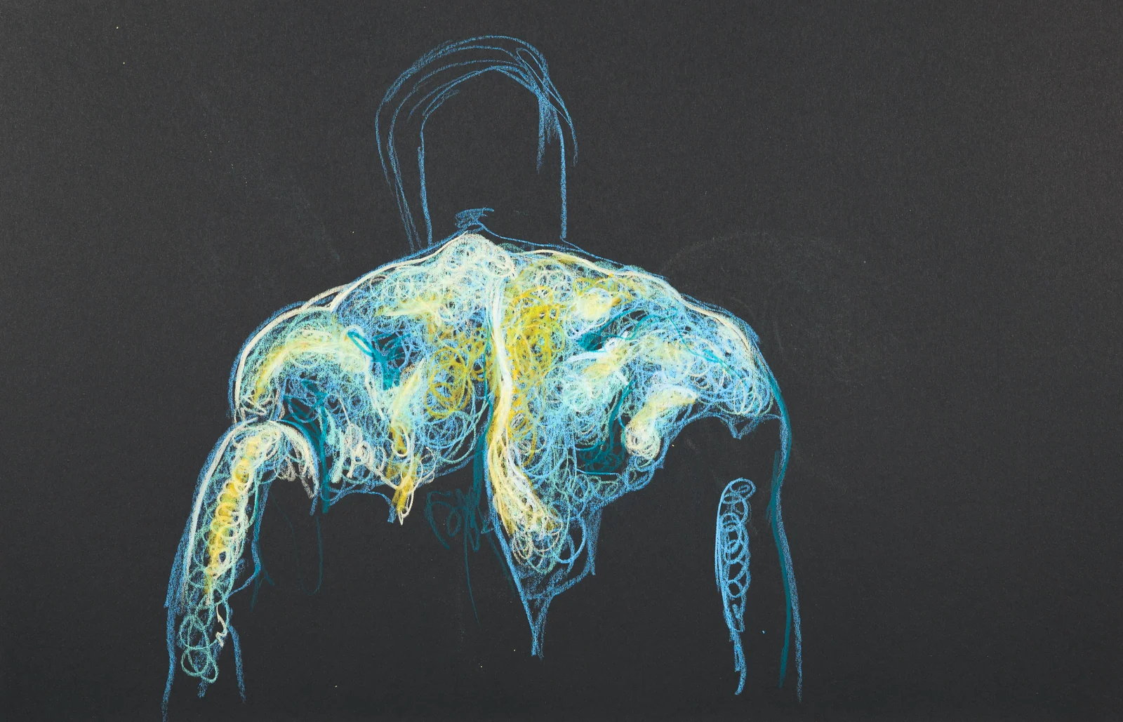 Standing figure, back view by Riley Adamson