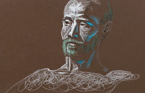 Figure drawing, front view