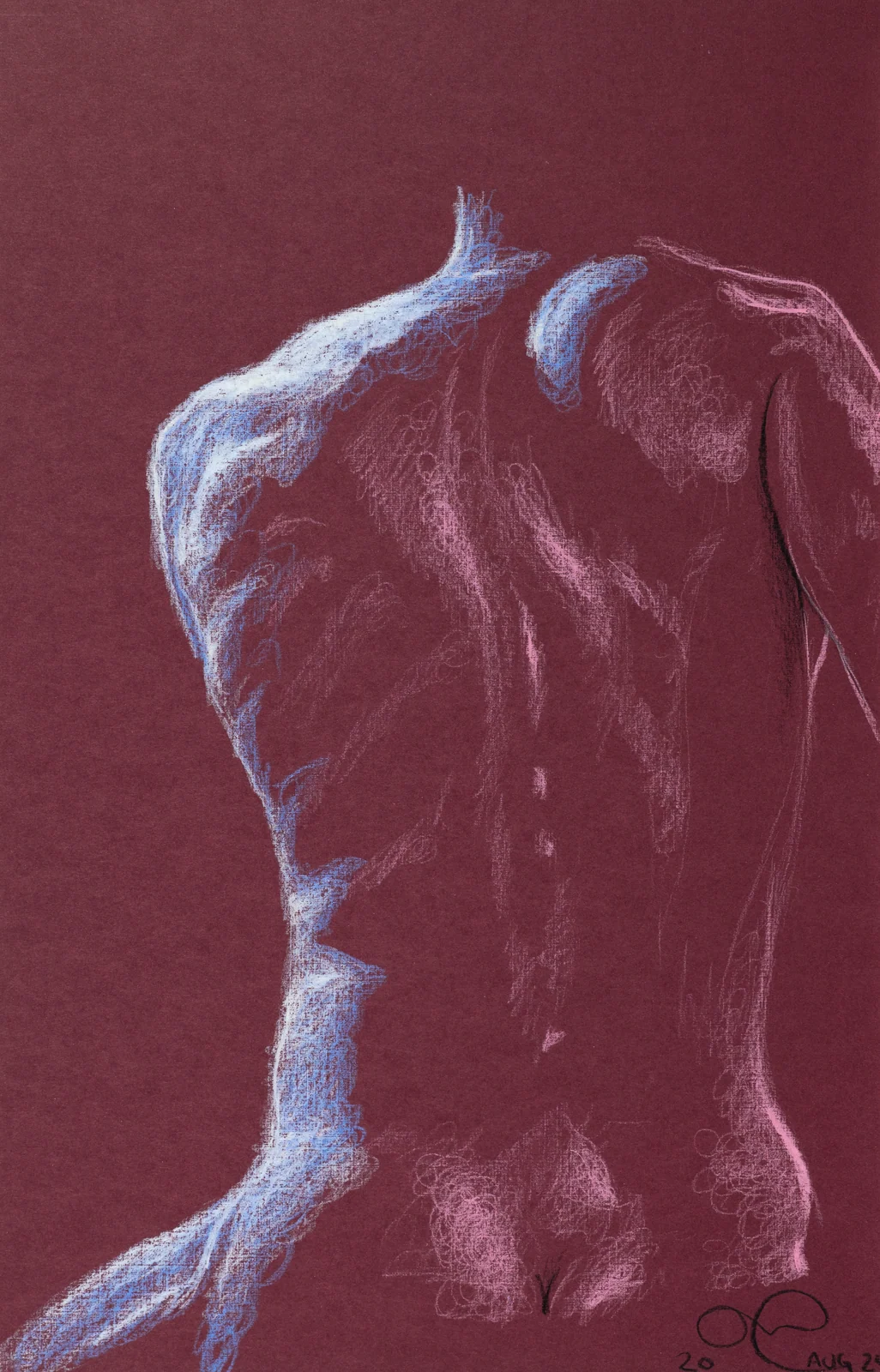 Standing figure, back view by Riley Adamson