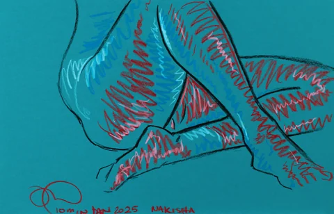 Seated figure