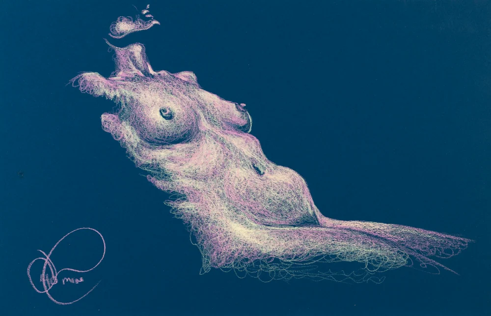 Lying-supine figure, side view by Riley Adamson