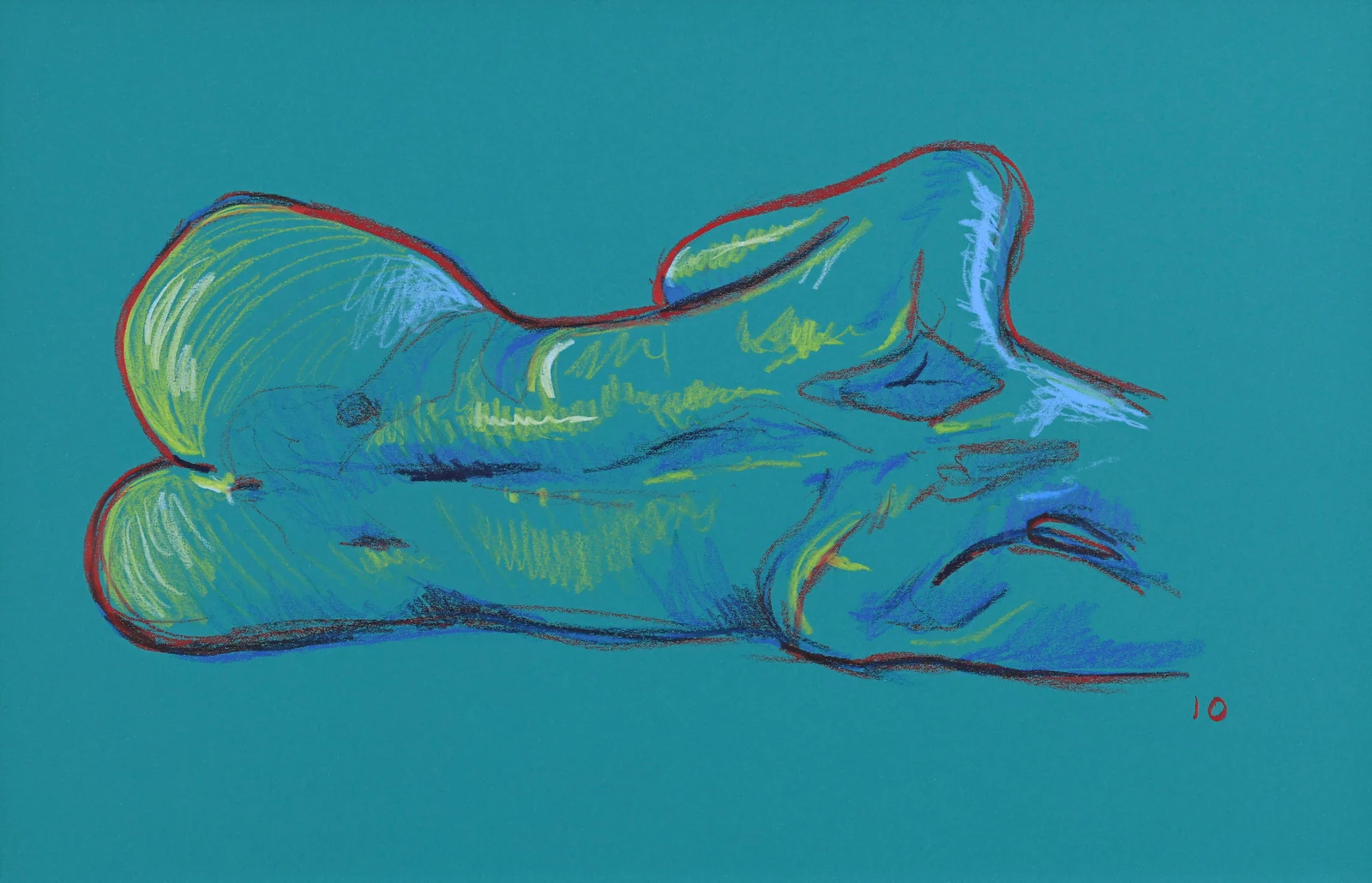 Lying-side figure, side view by Riley Adamson