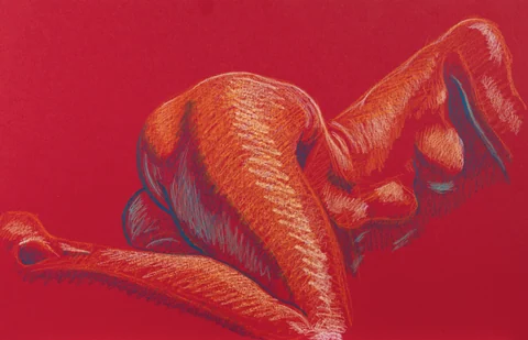 Lying-side figure, back view by Riley Adamson