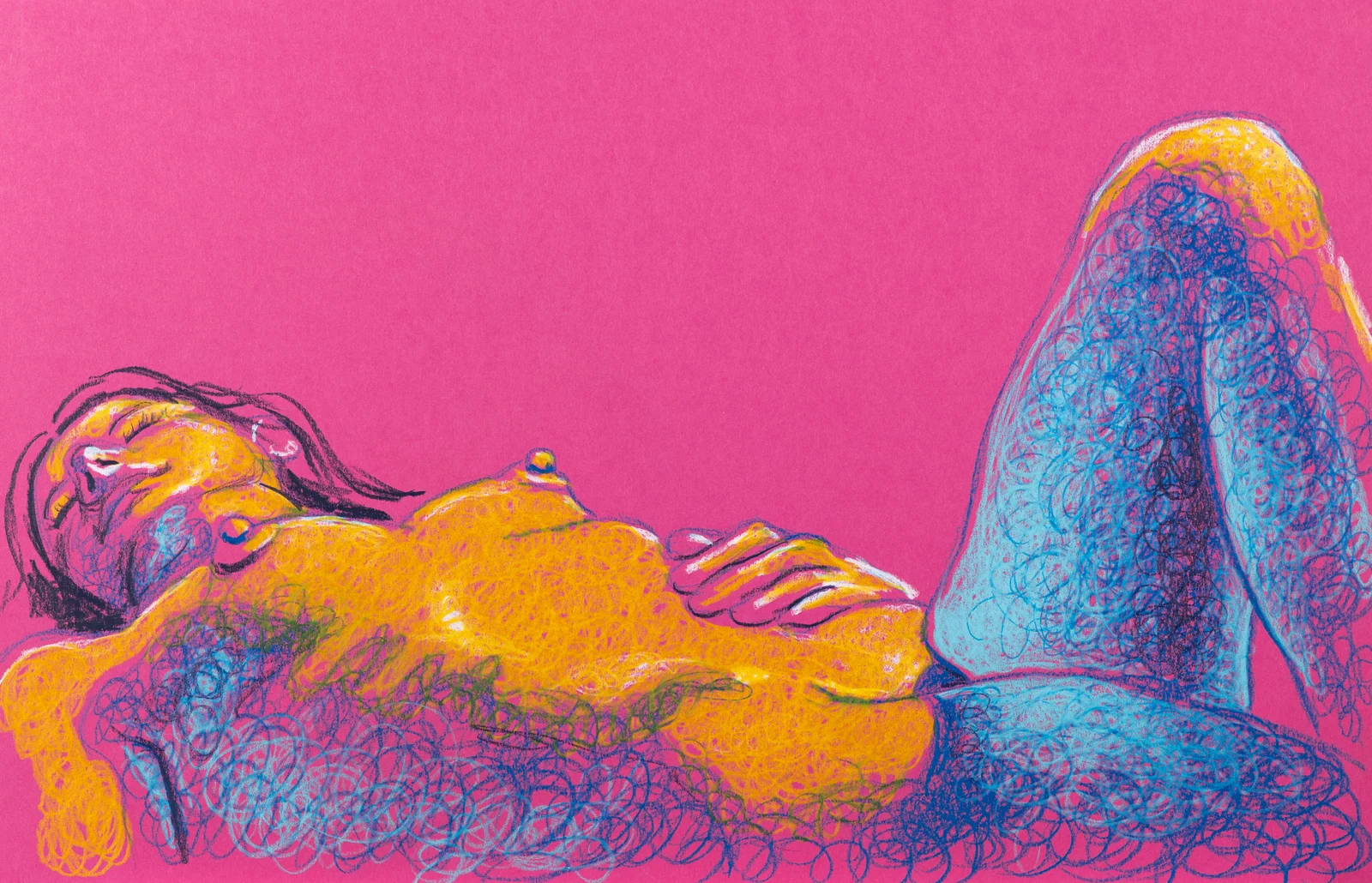 Lying-supine figure, side view by Riley Adamson