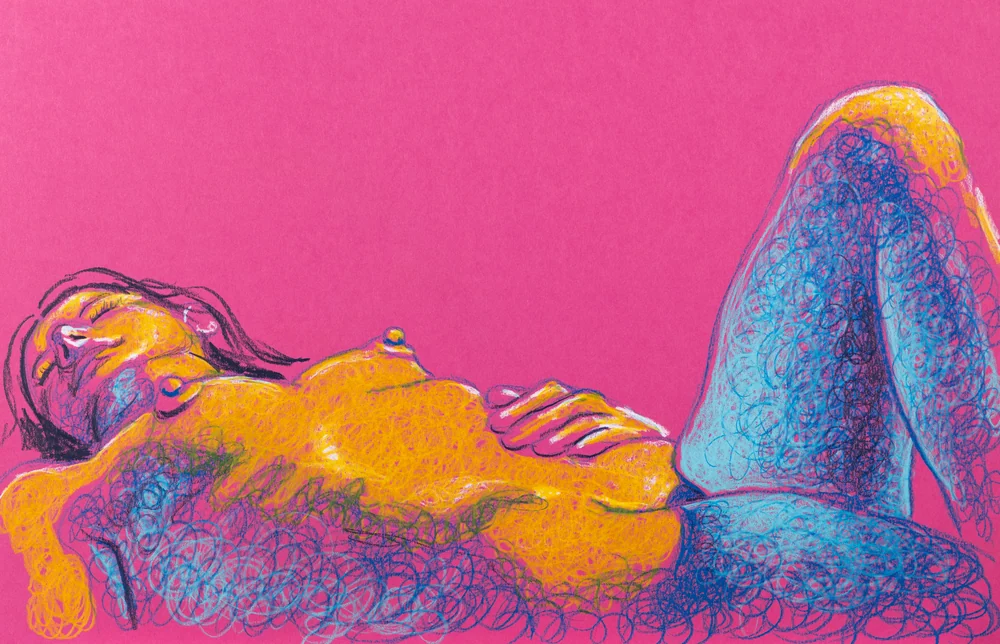 Lying-supine figure, side view by Riley Adamson