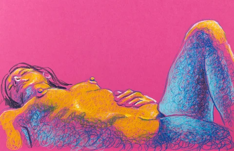 Lying-supine figure, side view by Riley Adamson