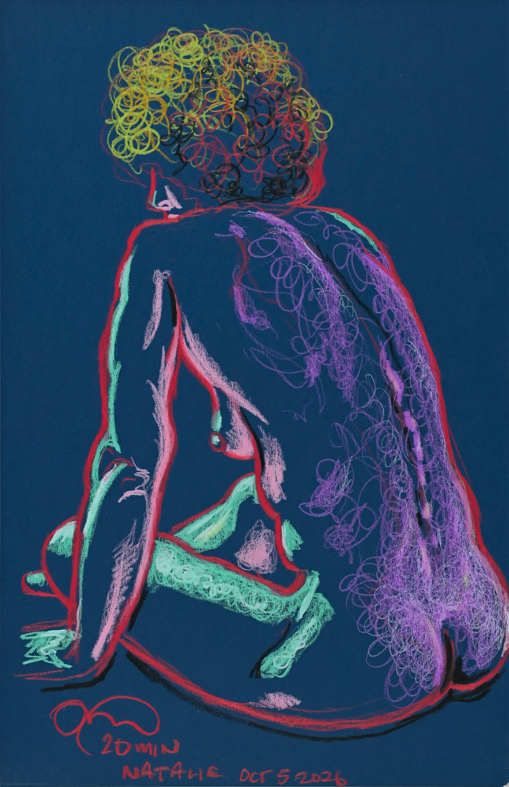 Lying-side figure, side view by Riley Adamson