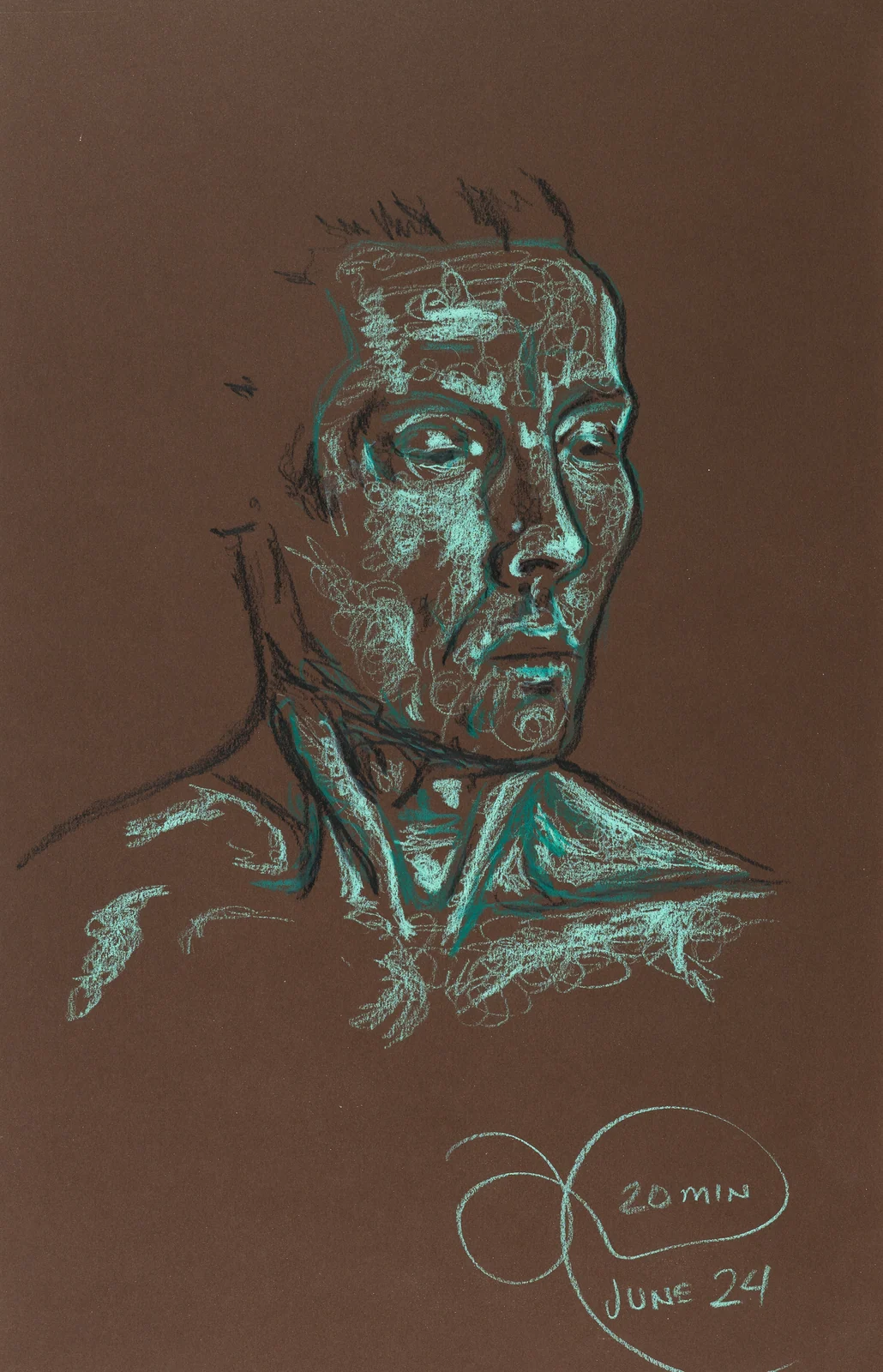 Figure drawing, front view by Riley Adamson
