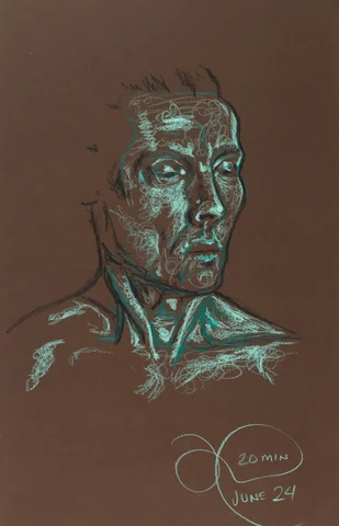 Figure drawing, front view