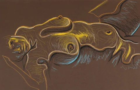Lying-side figure, side view by Riley Adamson
