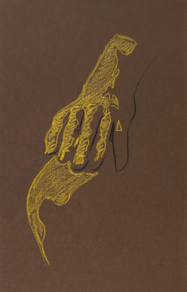 Seated figure, side view by Riley Adamson