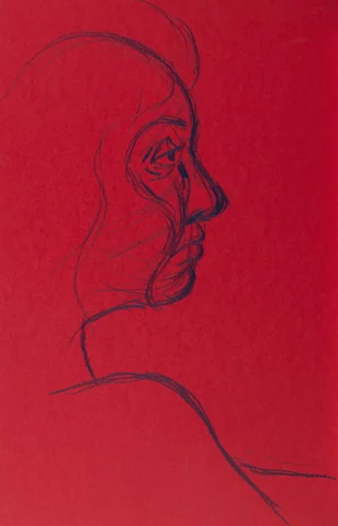 Figure drawing, side view by Riley Adamson