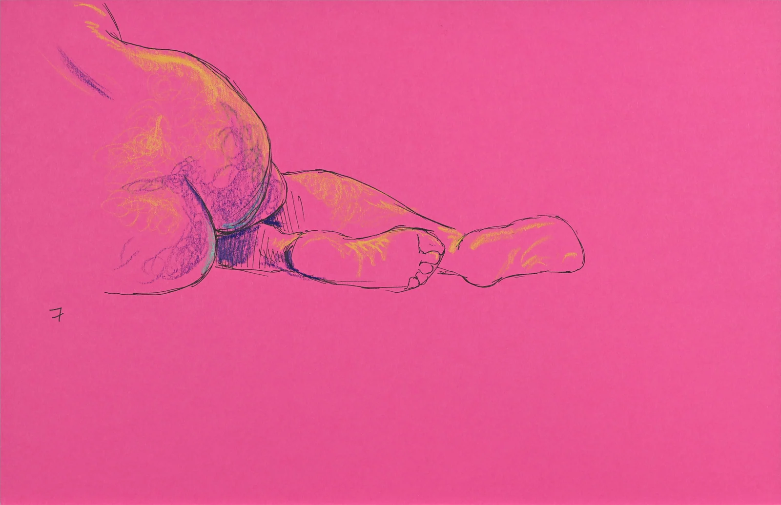 Lying-side figure, side view by Riley Adamson