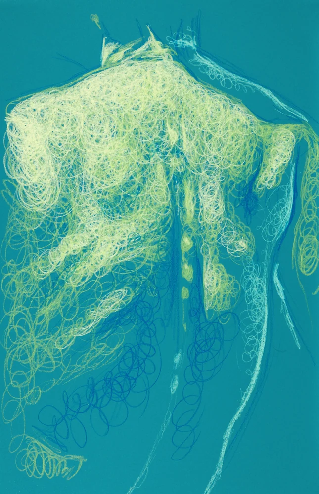Seated figure, back view by Riley Adamson
