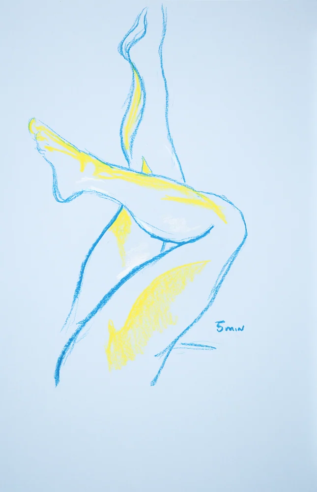 Lying-supine figure, side view by Riley Adamson