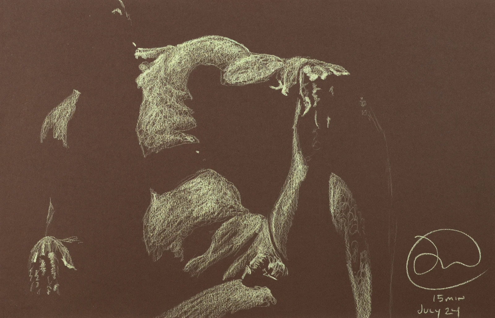 Lying-supine figure, front view by Riley Adamson