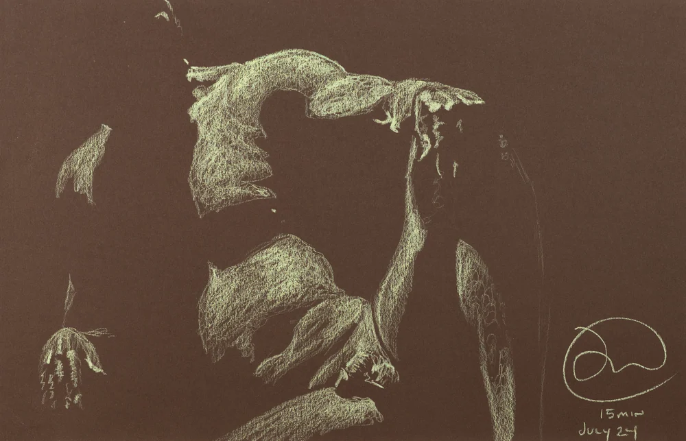 Lying-supine figure, front view by Riley Adamson
