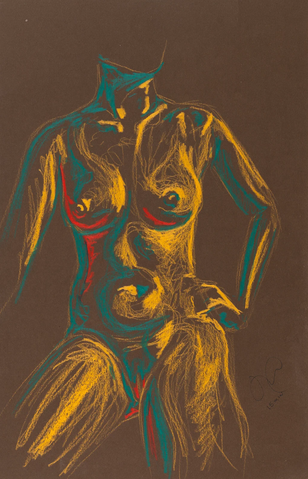 Figure drawing, front view by Riley Adamson