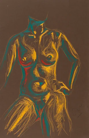 Figure drawing, front view by Riley Adamson