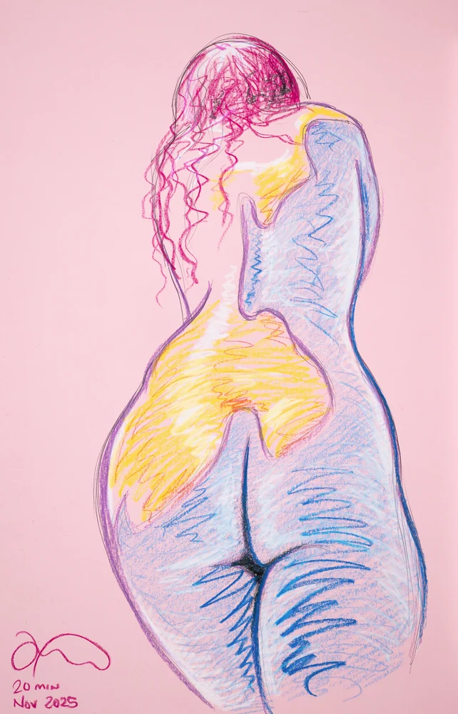 Standing figure, back view by Riley Adamson