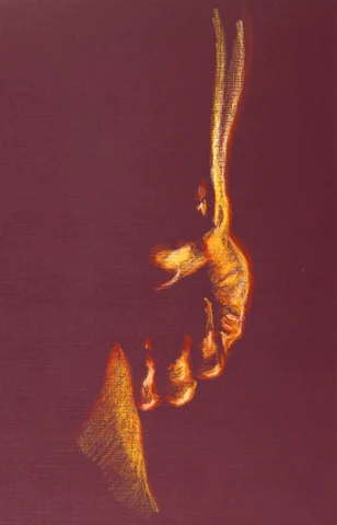 Standing figure, back view