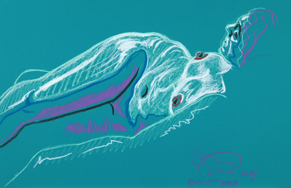 Lying-side figure by Riley Adamson