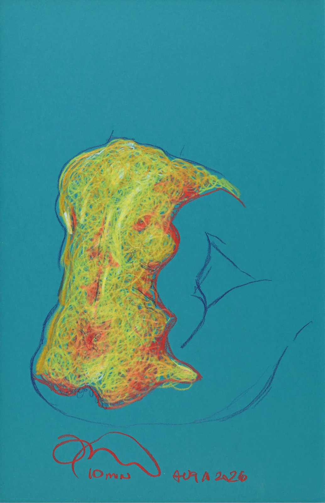 Seated figure, back view by Riley Adamson