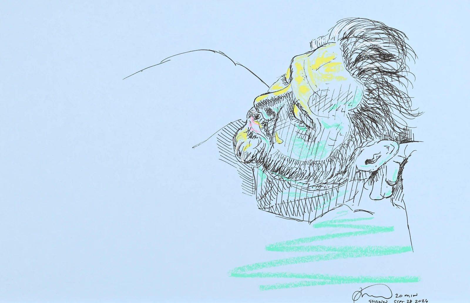 Portrait, side view by Riley Adamson