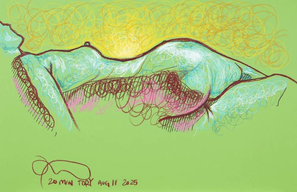 Lying-side figure, side view by Riley Adamson