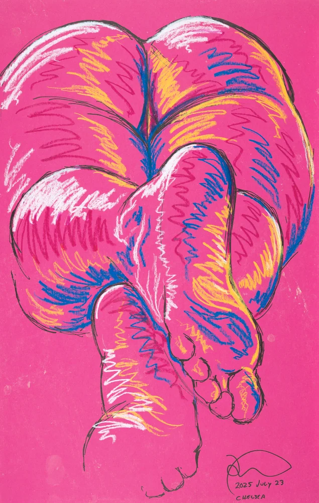 Lying-prone figure, back view by Riley Adamson