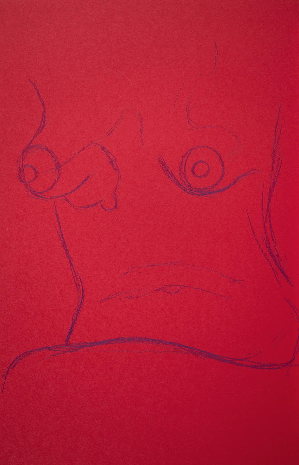 Seated figure, front view by Riley Adamson