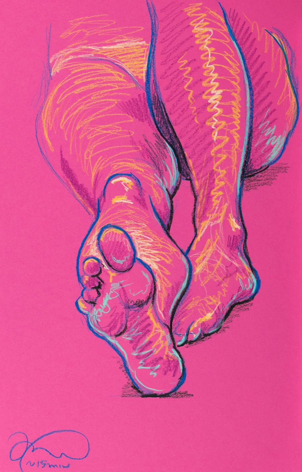 Lying-supine figure, from-below view by Riley Adamson