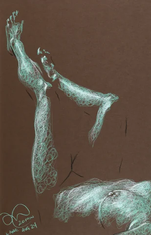 Lying-supine figure by Riley Adamson