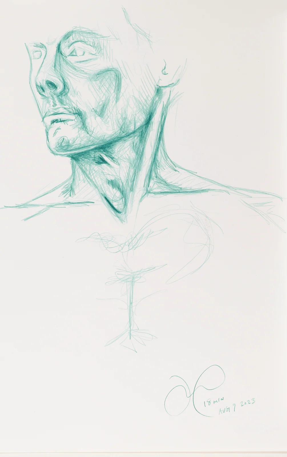 Figure drawing, front view by Riley Adamson